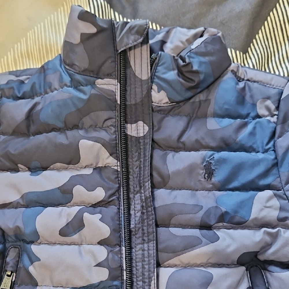 Kids Polo Camo Puffer Jacket